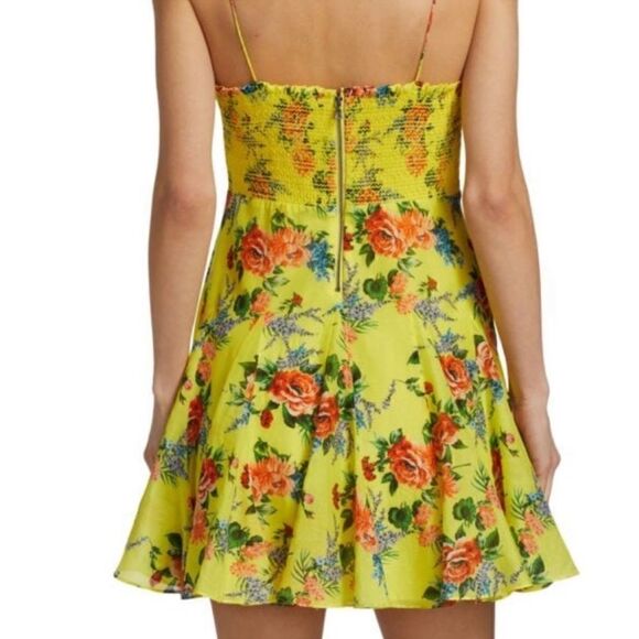 ALICE + OLIVIA Ginny Floral Minidress Sz 0 NWT $395 - Picture 3 of 7